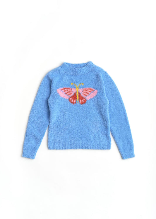Butterfly Blue Sweater